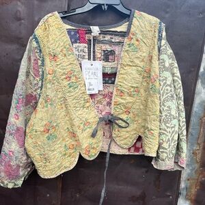 💜🫶 Kalamkari Andhra MP Mother Teresa jacket